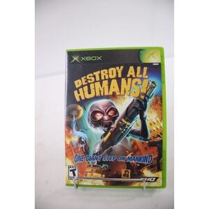 Destroy All Humans Xbox Video Game Disc Case and Manual